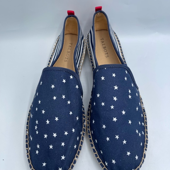 Talbots Izzy Star Printed cotton Espadrille shoes women size 10.5 - Picture 10 of 12
